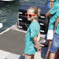 Irene Urdangarín antes de la primera regata de la Copa del Rey de Vela 2011