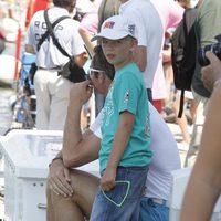 Miguel Urdangarín antes de la primera regata de la Copa del Rey de Vela 2011