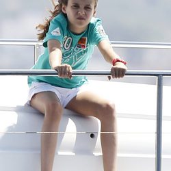 Victoria de Marichalar en el primer día de regatas de la Copa del Rey de Vela 2011