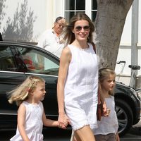 La Princesa Letizia y las Infantas Leonor y Sofía en el segundo día de regatas 2011