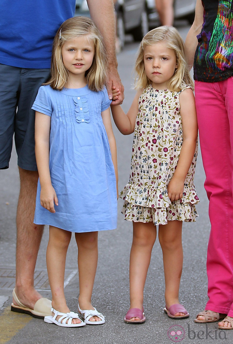 Las hijas de los Príncipes de Asturias en el concierto de Jaime Anglada