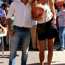 Laura Sánchez y David Ascanio en la corrida de toros de José Tomás en Huelva