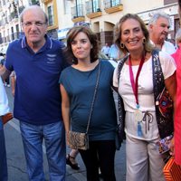 Soraya Sáenz de Santamaría en la corrida de toros de José Tomás en Huelva