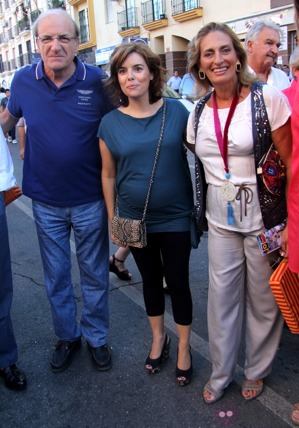 Soraya Sáenz de Santamaría en la corrida de toros de José Tomás en Huelva