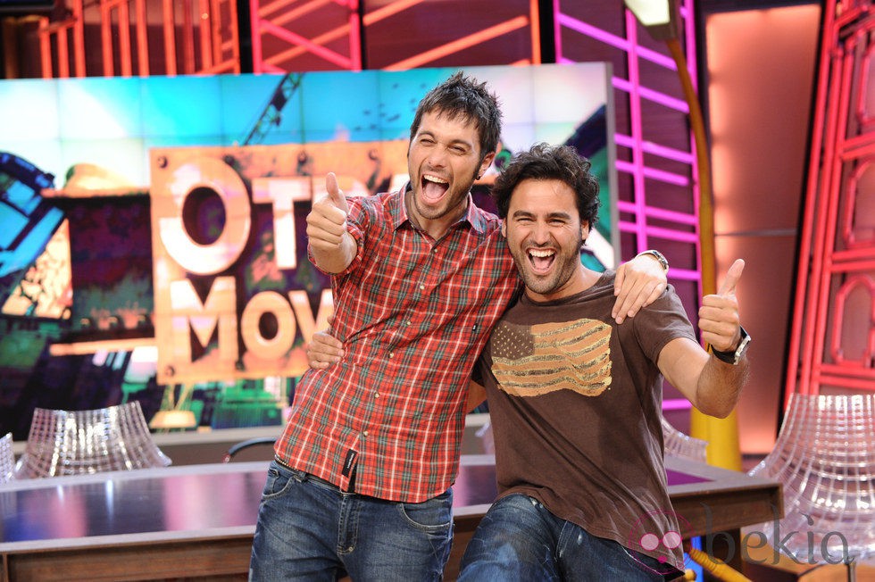 Dani Martínez y Rául Gómez en la presentación de 'Otra movida'