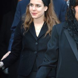 Carlota Casiraghi en los funerales del Papa Juan Pablo II en 2005