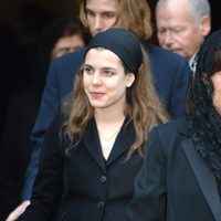 Carlota Casiraghi en los funerales del Papa Juan Pablo II en 2005