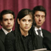 Carlota Casiraghi en el funeral de Rainiero de Mónaco en 2005