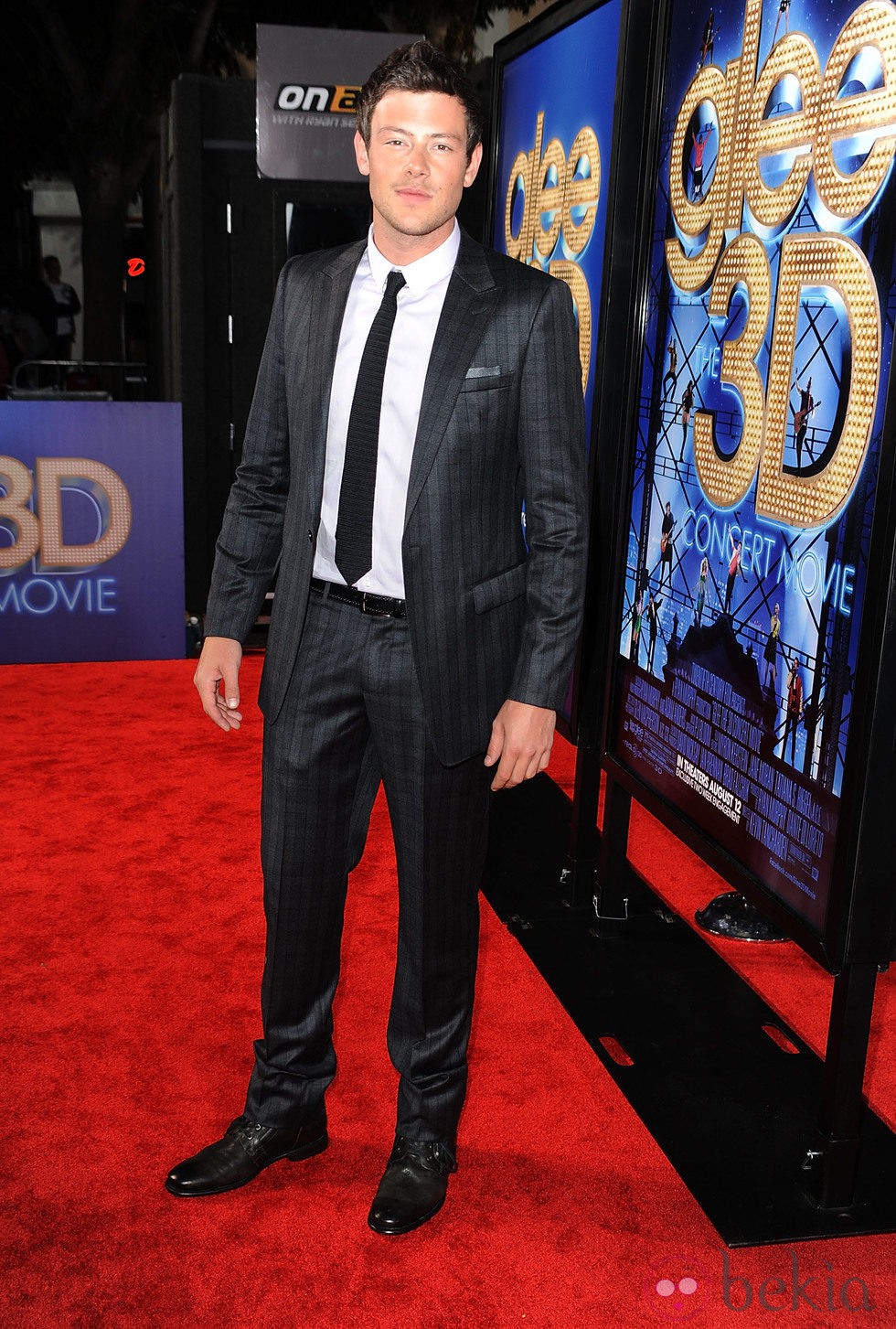 Cory Monteith en el estreno de 'Glee: The 3D Concert Movie'