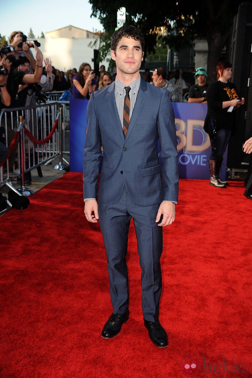 Darren Criss en la première de 'Glee: The 3D Concert Movie'