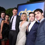 El elenco de la serie 'Glee' en el estreno de la película