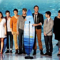 El reparto de 'Glee' en la gala de entrega de los Teen Choice Awards 2011