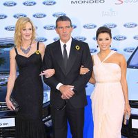 Melanie Griffith, Antonio Banderas y Eva Longoria en la Gala Starlite 2011