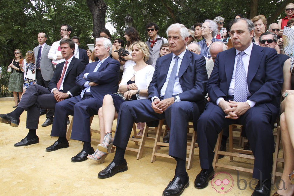 Carlos Fitz-James Stuart, Eugenia, Alfonso y Fernando Martínez e Irujo