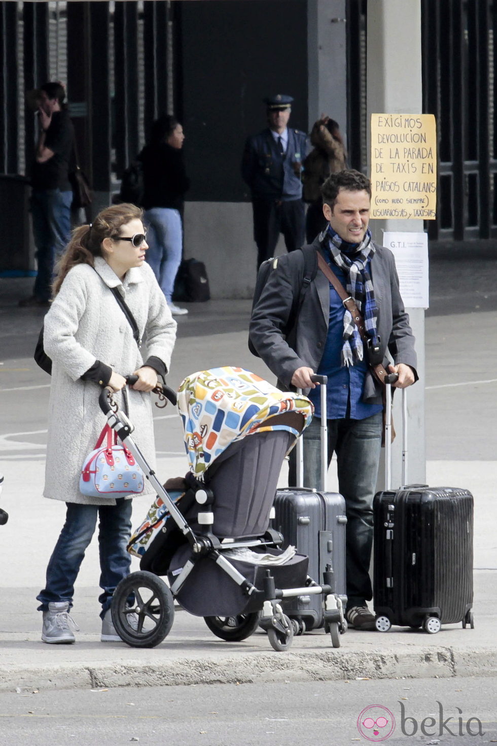 Leonor Watling y Jorge Drexler con su hijo Luca