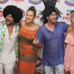 José Corbacho y Arturo Valls en la fiesta 'Flower Power' en Ibiza