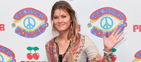 Carla Pereyra en la fiesta 'Flower Power' en Ibiza