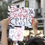 Pancarta contra la visita del Papa en la marcha laica