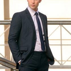 Chase Crawford durante el rodaje de la sexta temporada de 'Gossip Girl'