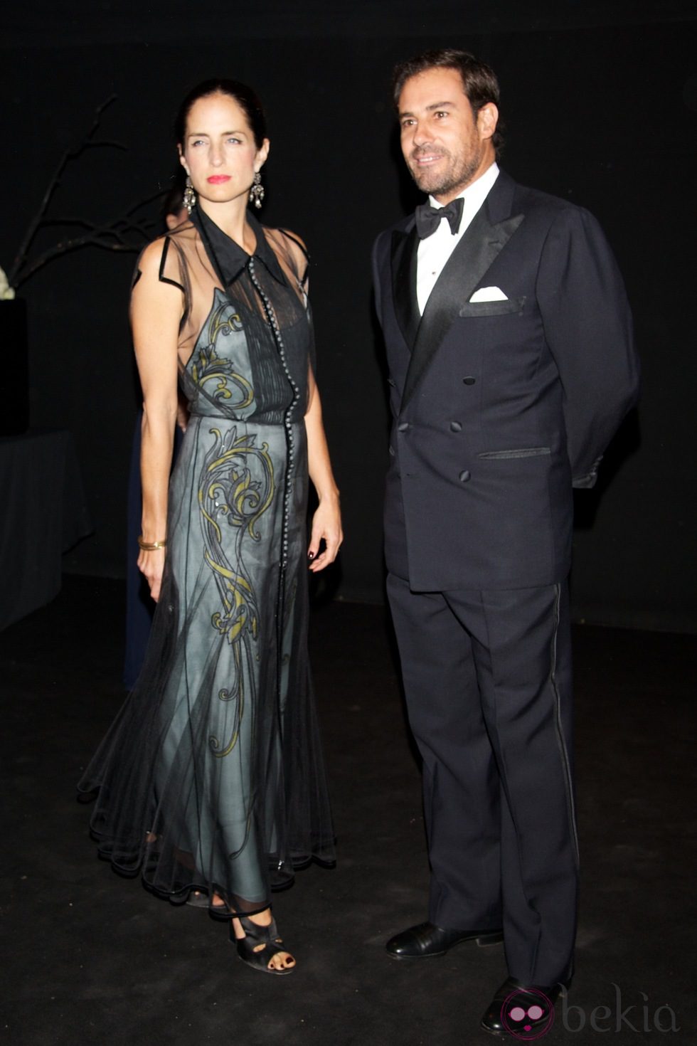 El Litri y Carolina Adriana Herrera en la cena de gala de la exposición 'El arte de Cartier'