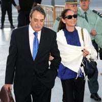 Isabel Pantoja a su llegada al Juzgado para declarar por el caso Malaya