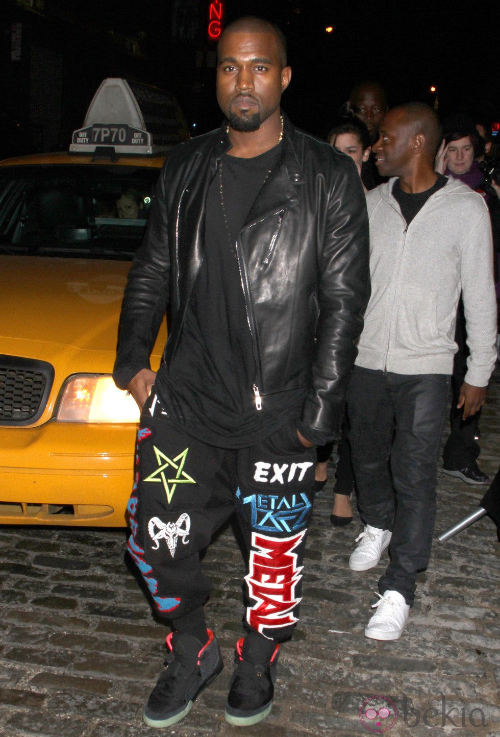 Kanye West en la fiesta de inauguración de una tienda Versace en Nueva York