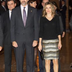 Don Felipe y Doña Letizia en el concierto previo a la entrega de los Príncipe de Asturias 2012