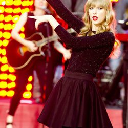 Taylor Swift durante una actuación en 'Good Morning America'