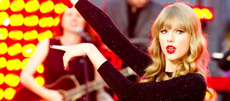 Taylor Swift durante una actuación en 'Good Morning America'