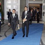 Iker Casillas y Xavi Hernández tras los Premios Príncipe de Asturias 2012