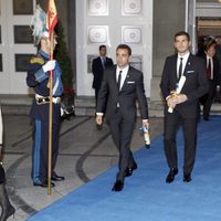 Iker Casillas y Xavi Hernández tras los Premios Príncipe de Asturias 2012