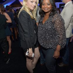 Francesca Eastwood y Octavia Spencer en el lanzamiento del Galaxy Note II