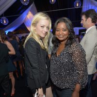 Francesca Eastwood y Octavia Spencer en el lanzamiento del Galaxy Note II