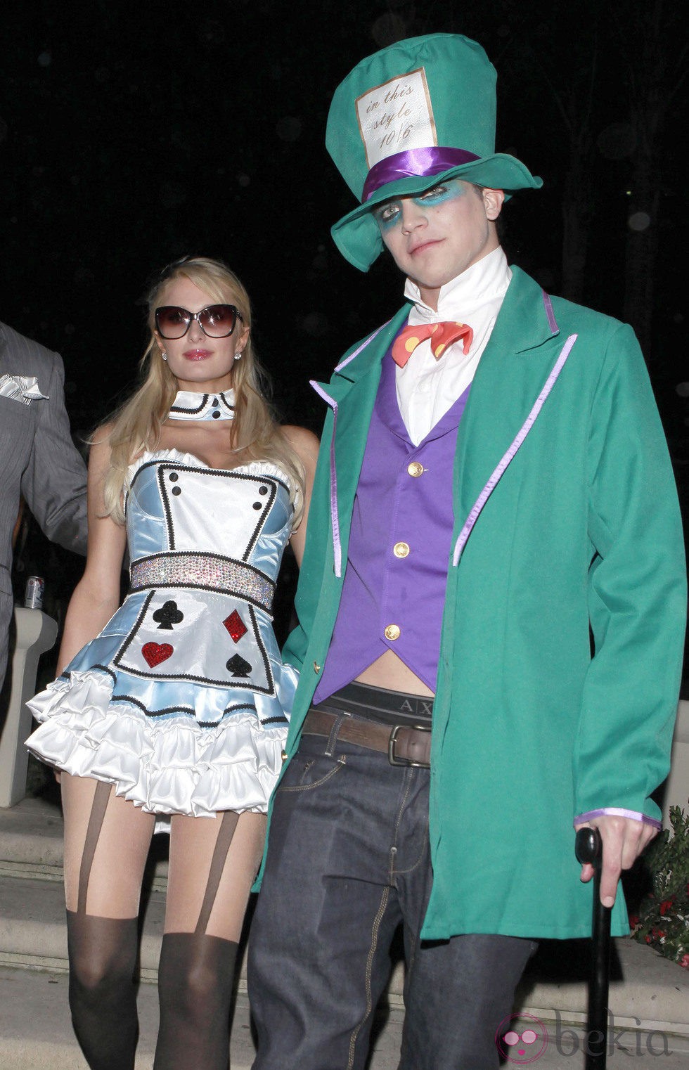 Paris Hilton y River Viiperi juntos en la fiesta de Halloween 2012