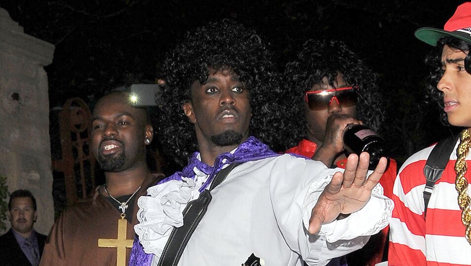 El rapero P.Diddy se disfraza para la fiesta de Halloween 2012