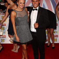 Tonya Couch y Tom Daley en un evento