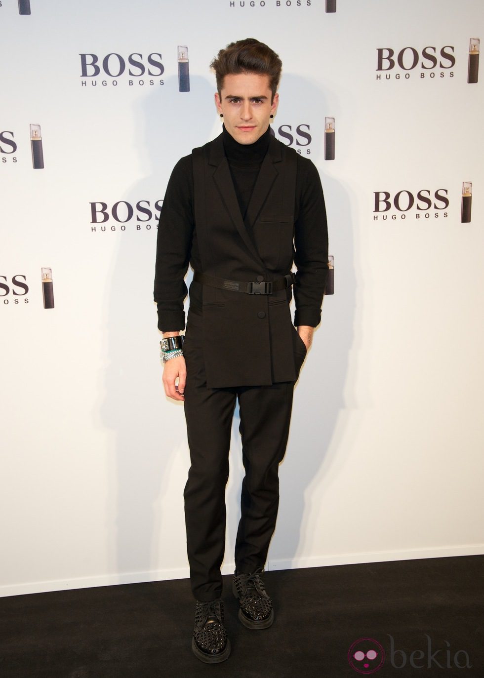 Pelayo Díaz en la presentación del nuevo perfume de Hugo Boss en Madrid