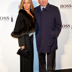 Pedro Trapote y Begoña García en la presentación del nuevo perfume de Hugo Boss en Madrid