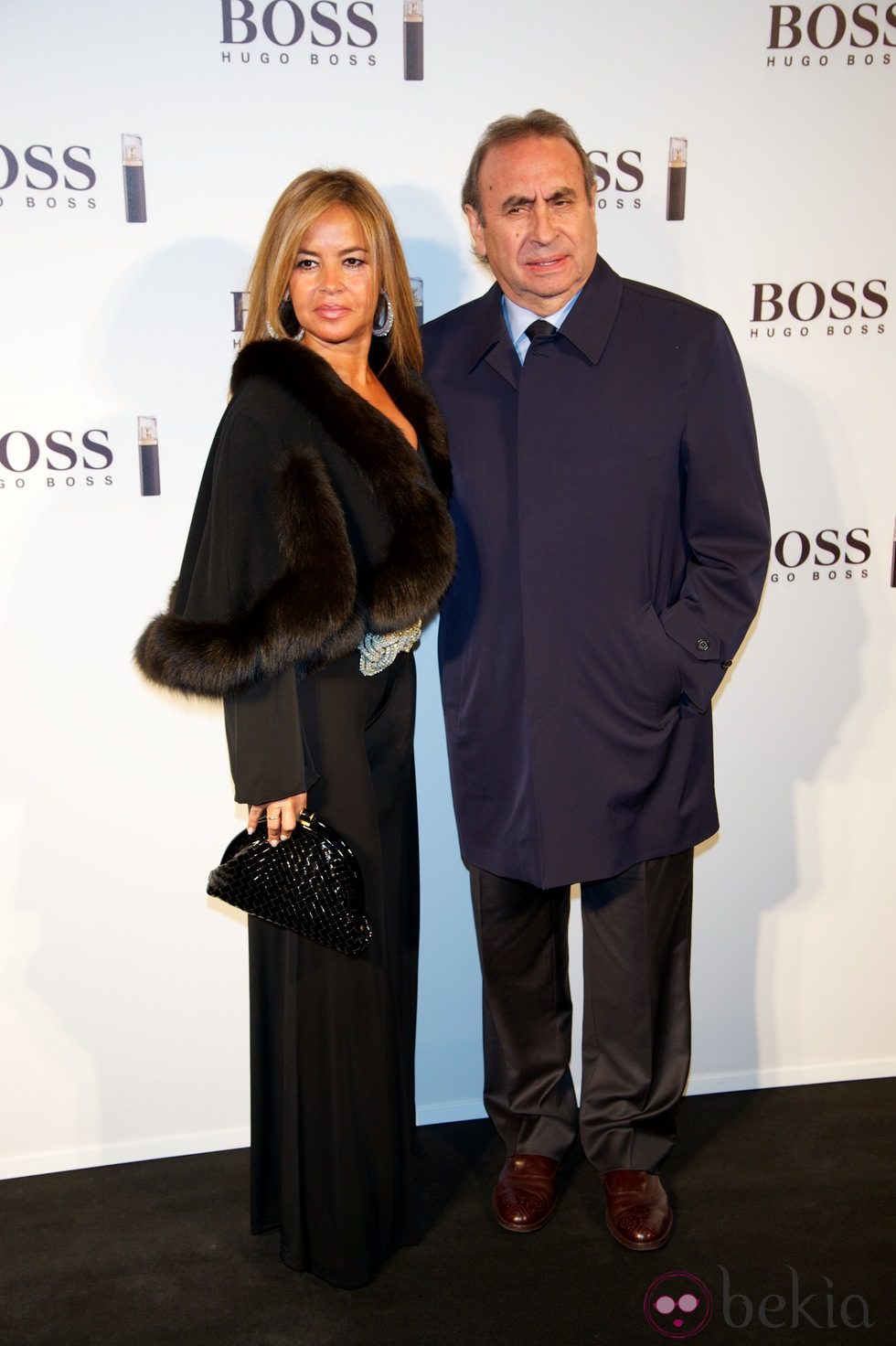 Pedro Trapote y Begoña García en la presentación del nuevo perfume de Hugo Boss en Madrid