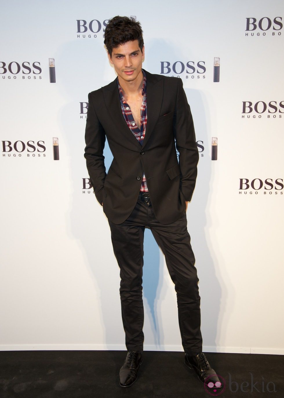 Javier de Miguel en la presentación del nuevo perfume de Hugo Boss en Madrid