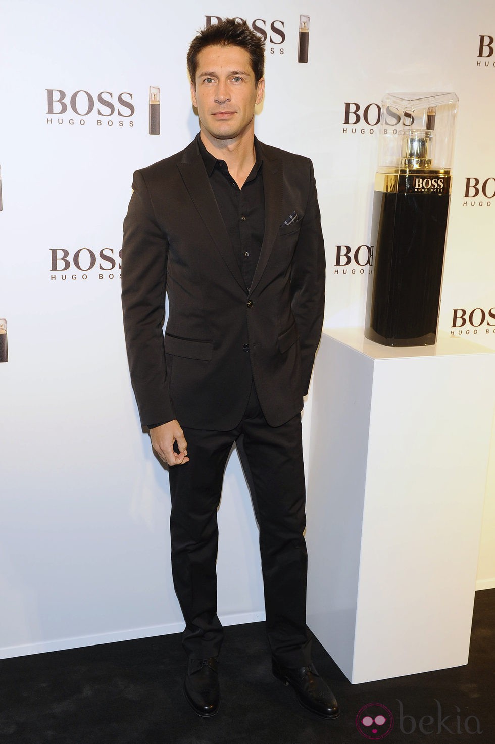 Jaime Cantizano en la presentación del nuevo perfume de Hugo Boss en Madrid