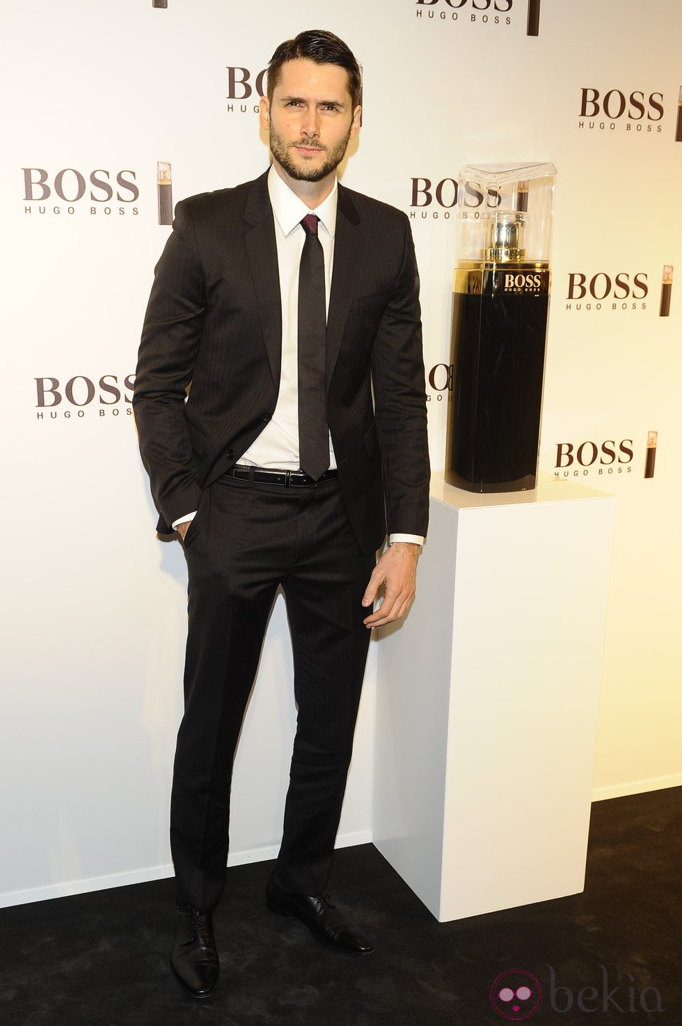 Sergio Mur en la presentación de un nuevo perfume de Hugo Boss en Madrid