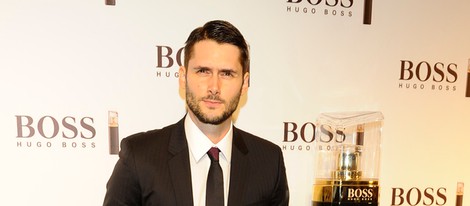 Sergio Mur en la presentación de un nuevo perfume de Hugo Boss en Madrid