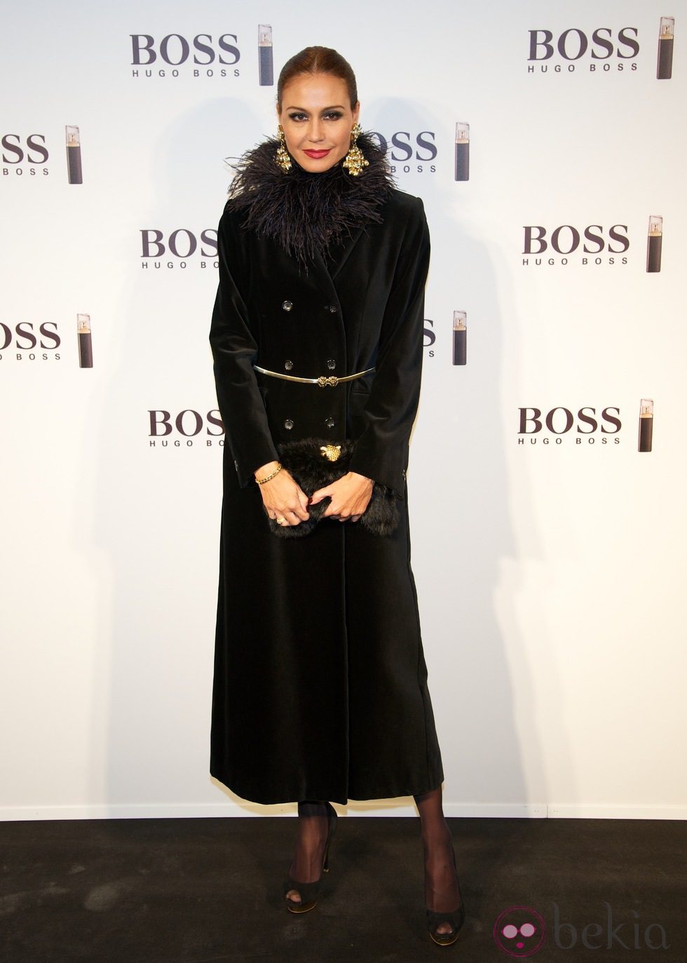 Juncal Rivero en la presentación de un nuevo perfume de Hugo Boss en Madrid