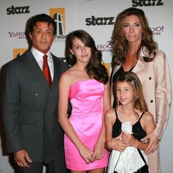 Sylvester Stallone y Jennifer Flavin con sus hijas Sophia y Scarlet