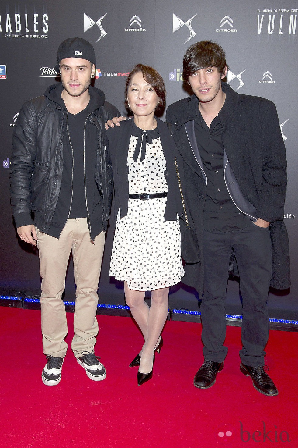 Víctor Elías y Adrián Rodríguez en el estreno de 'Vulnerables' en Madrid