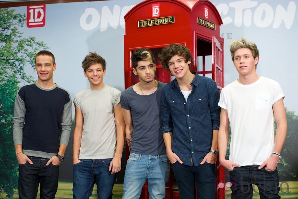 One Direction en la presentación de su disco 'Take me home' en Madrid