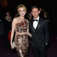 Evan Rachel Wood y Jamie Bell en una fiesta días antes de su boda