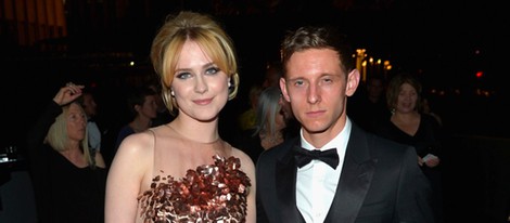 Evan Rachel Wood y Jamie Bell en una fiesta días antes de su boda