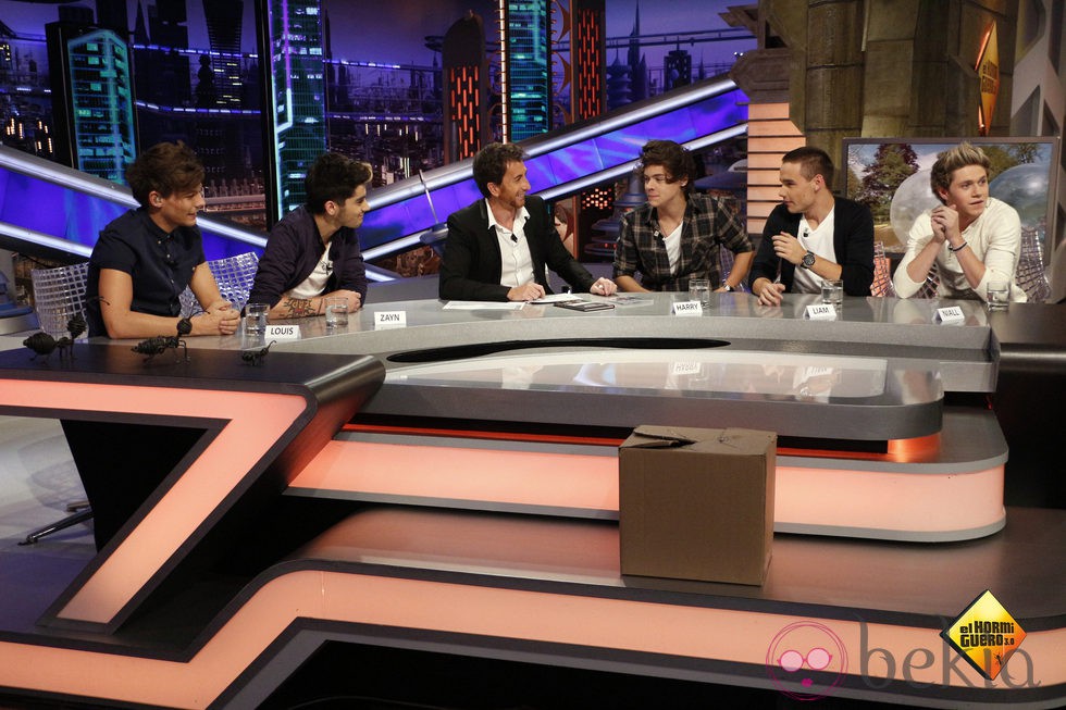 One Direction y Pablo Motos en 'El hormiguero'